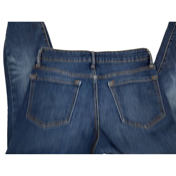 Old Navy Womens 8 Regular Rock Star Mid Rise Denim Straight Leg Jeans - Picture 4 of 8